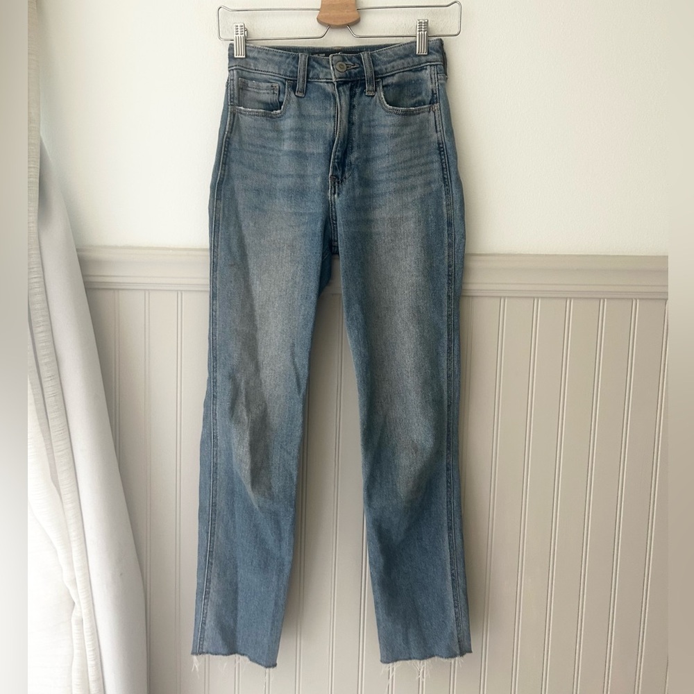 Hollister Blue Straight Leg Jeans